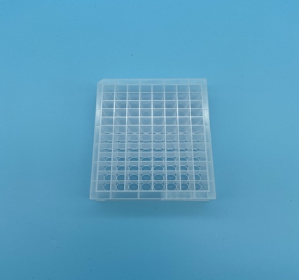 Το στρογγυλό κατώτατο σημείο διαφανές Qpcr 96 καλά τετραγωνικός καλά βαθύς καλύπτει καλά