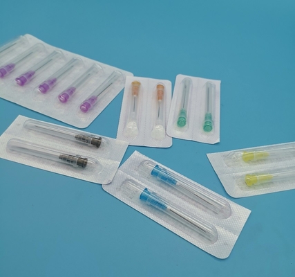 1.4mm έξω κόκκινη πορφύρα συρίγγων 17G διαμέτρων αποστειρωμένη μίας χρήσης με τη δευτερεύουσα τρύπα