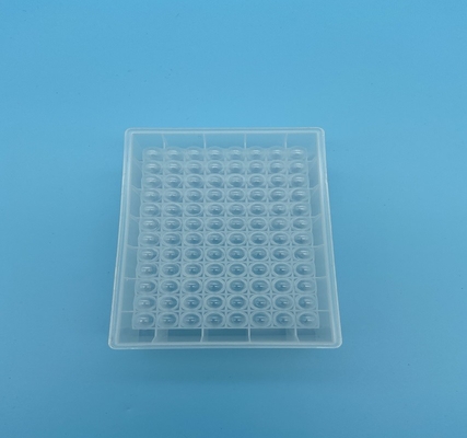 Το στρογγυλό κατώτατο σημείο διαφανές Qpcr 96 καλά τετραγωνικός καλά βαθύς καλύπτει καλά