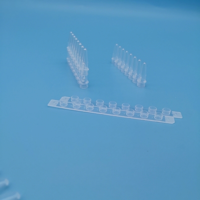 Λευκό 8 PCR λουρίδων σωλήνες φυγοκεντρωτών σωλήνων 0.2ml 125 ραβδιά/κιβώτιο για την εξαγωγή DNA