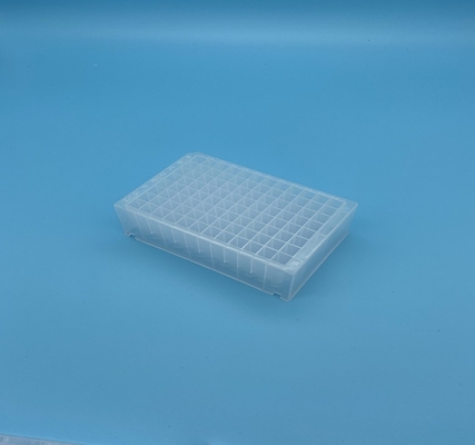 Διαφανές βαθύ καλά Pcr καλύπτει καλά την τετραγωνική καλά αιχμηρή φταμένη αποστείρωση 96